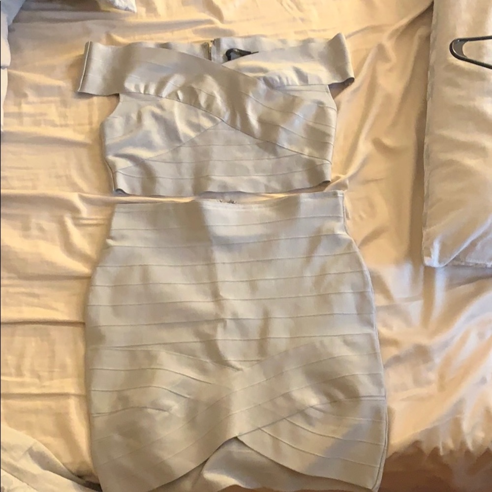 Miss guided bandage set (skirt and crop top)